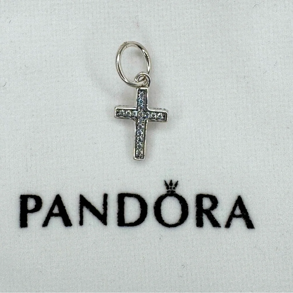 Sparkling Cross Dangle Charm